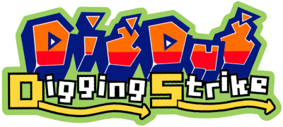 Dig Dug Digging Strike title screen for Nintendo DS